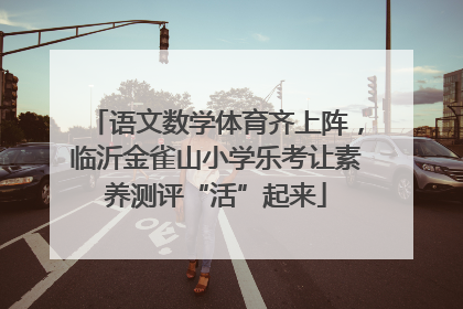 语文数学体育齐上阵，临沂金雀山小学乐考让素养测评“活”起来