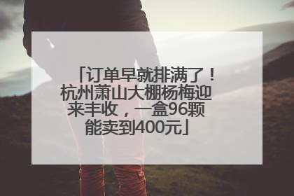 订单早就排满了！杭州萧山大棚杨梅迎来丰收，一盒96颗能卖到400元