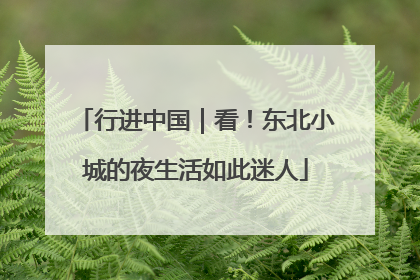 行进中国｜看！东北小城的夜生活如此迷人