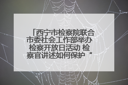 西宁市检察院联合市委社会工作部举办检察开放日活动 检察官讲述如何保护“少年的你”