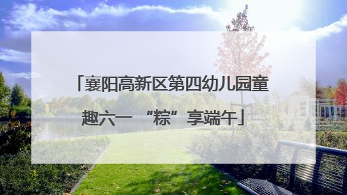 襄阳高新区第四幼儿园童趣六一 “粽”享端午