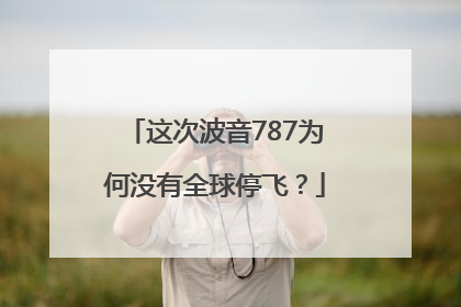 这次波音787为何没有全球停飞？