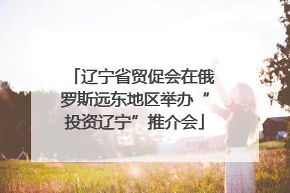 辽宁省贸促会在俄罗斯远东地区举办“投资辽宁”推介会
