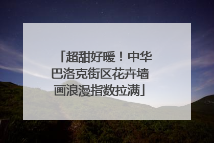 超甜好暖！中华巴洛克街区花卉墙画浪漫指数拉满
