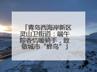 青岛西海岸新区灵山卫街道：端午粽香情暖骑手，致敬城市“蜂鸟”