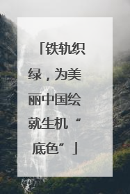 铁轨织绿，为美丽中国绘就生机“底色”