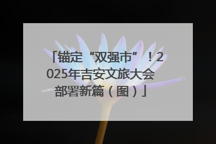 锚定“双强市”！2025年吉安文旅大会部署新篇（图）