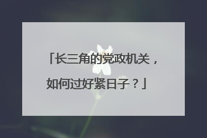 长三角的党政机关，如何过好紧日子？