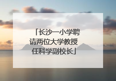 长沙一小学聘请两位大学教授任科学副校长