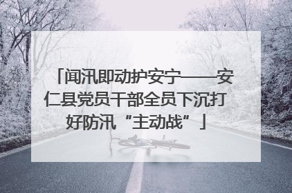 闻汛即动护安宁——安仁县党员干部全员下沉打好防汛“主动战”