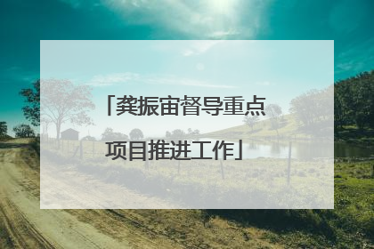 龚振宙督导重点项目推进工作