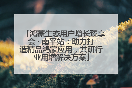 鸿蒙生态用户增长臻享会 · 南平站：助力打造精品鸿蒙应用，共研行业用增解决方案