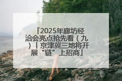 2025年廊坊经洽会亮点抢先看（九）丨京津冀三地将开展“链”上招商