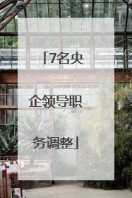 7名央企领导职务调整