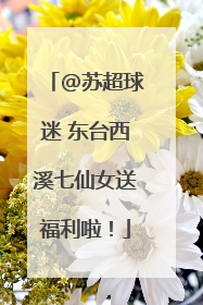 @苏超球迷 东台西溪七仙女送福利啦！
